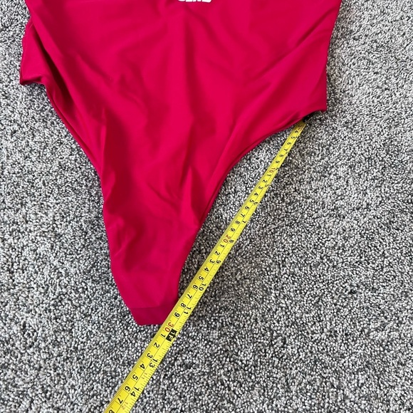 Full Send One Piece Red Thong Women’s Swimsuit Bathing Suit California Size XL - Picture 4 of 8